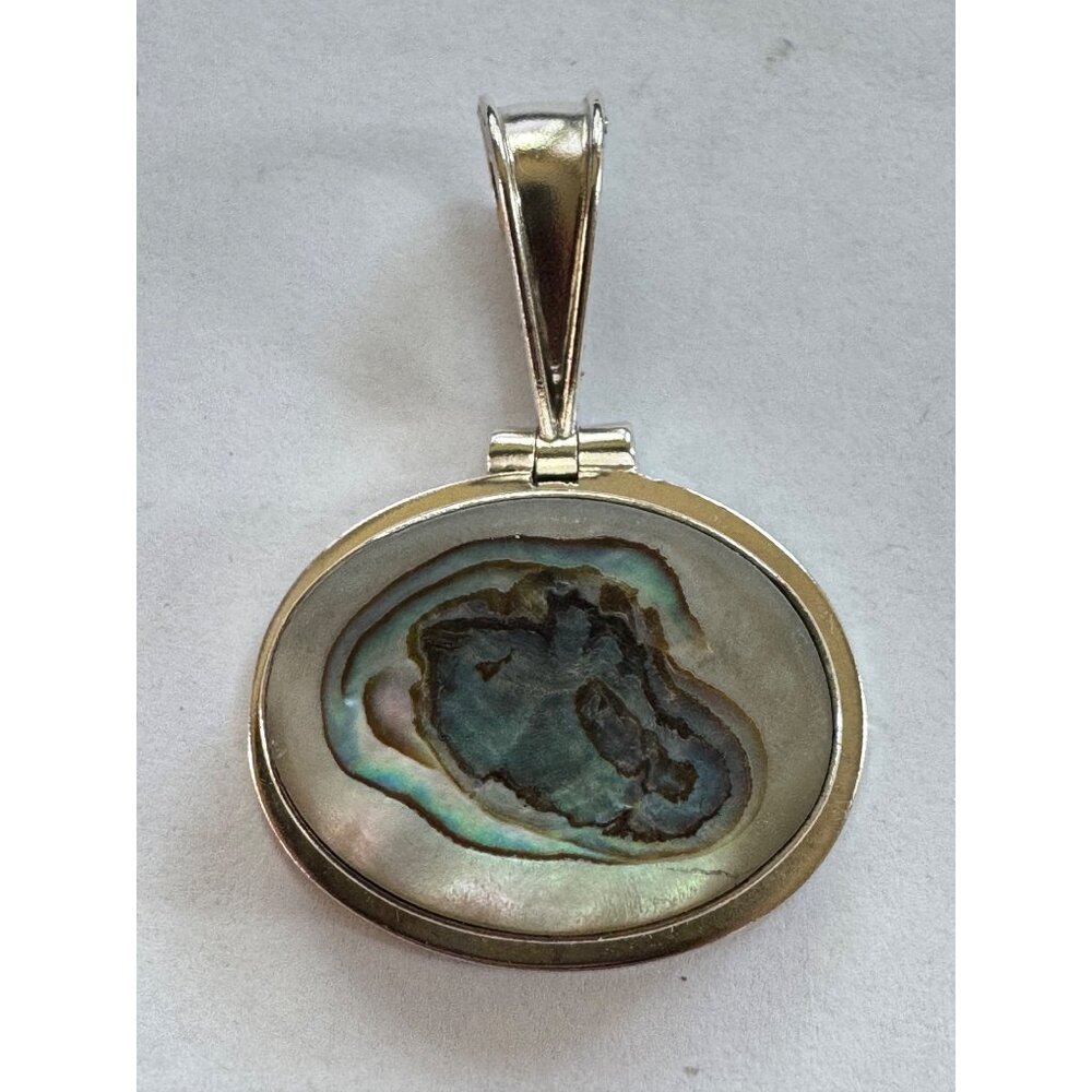 42.3mm Unbranded 925 Sterling Silver Slide Closure Pendant w/Multicolor Gemstone